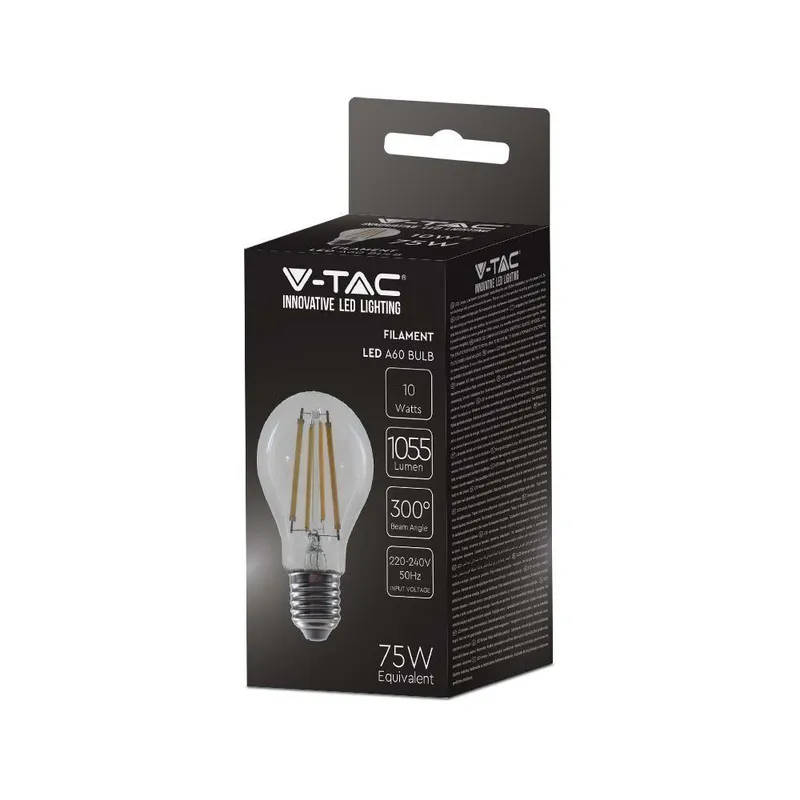 Żarówka LED V-TAC 12W Filament E27 A60 VT-2133 4000K 1521LM