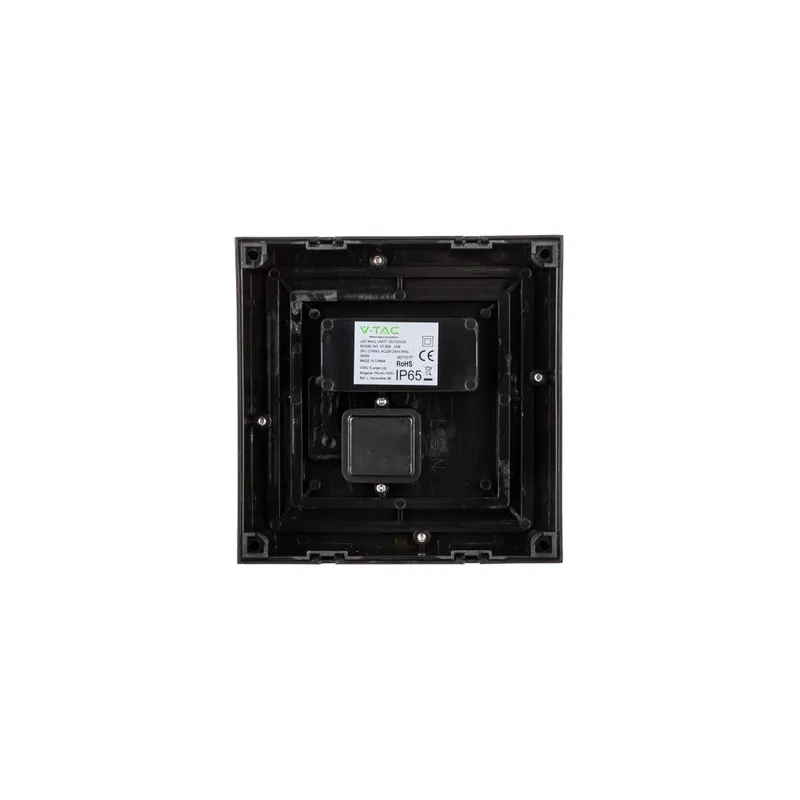Oprawa V-TAC 12W LED IP65 Kwadrat VT-828 3000K 1200LM - Czarny