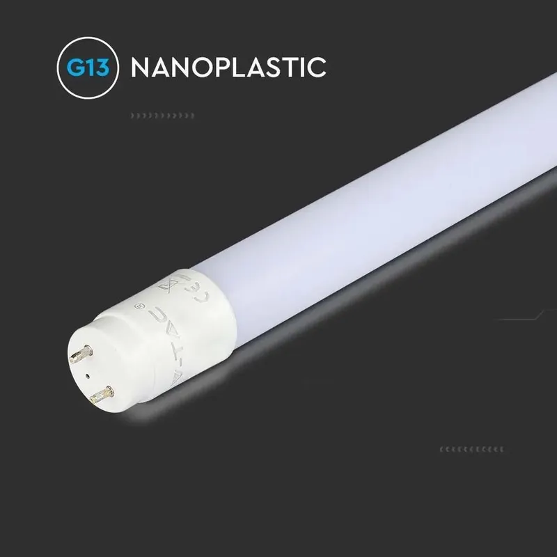 Tuba Świetlówka LED T8 V-TAC SAMSUNG CHIP 60cm 9W G13 Obrotowa Nano Plastic VT-061 3000K 850LM 5 Lat Gwarancji