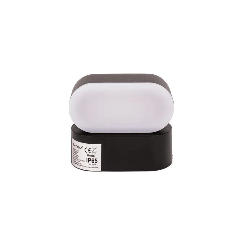 Kinkiet Ścienny V-TAC 6W LED IP65 Obrotowy 350ST VT-816 4000K 800LM - Czarny