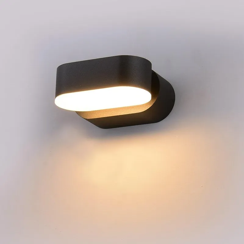 Kinkiet Ścienny V-TAC 6W LED IP65 Obrotowy 350ST VT-816 4000K 800LM - Czarny