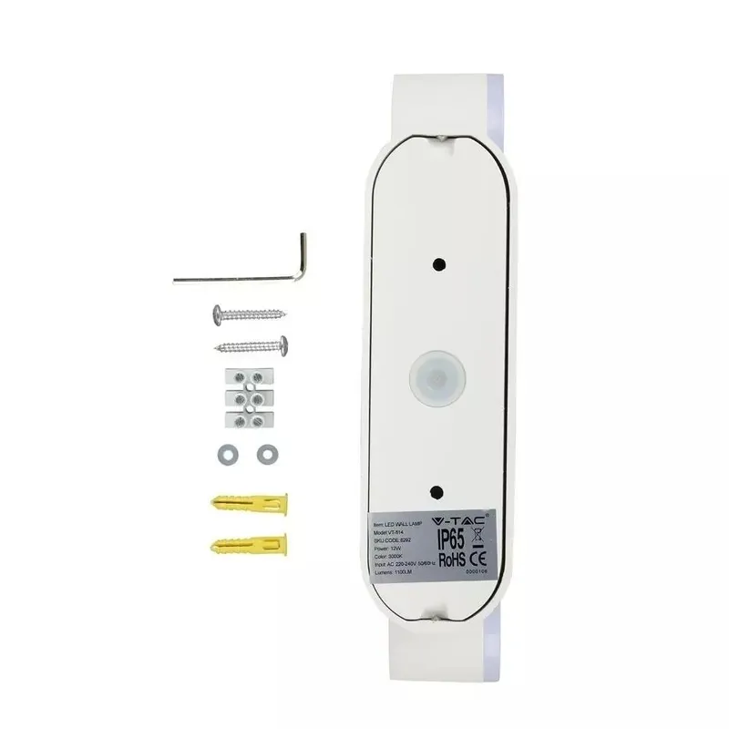 Kinkiet Ścienny V-TAC 12W LED Obrotowy 350ST VT-814-W 3000K 1444LM - Biały