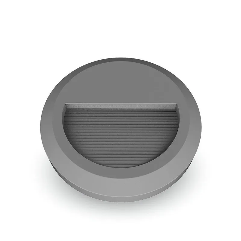 Oprawa Schodowa 2W LED V-TAC Okrągła 230V IP65 VT-1142 3000K 80LM - Szara
