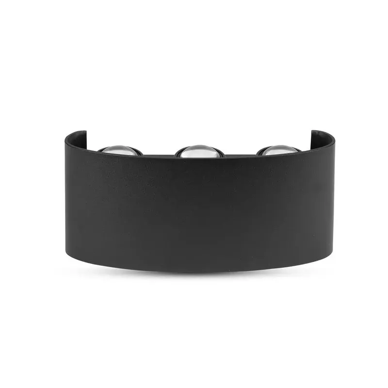 Oprawa Ścienna Góra Dół V-TAC 6W LED IP54 VT-846 3000K 630LM - Czarna