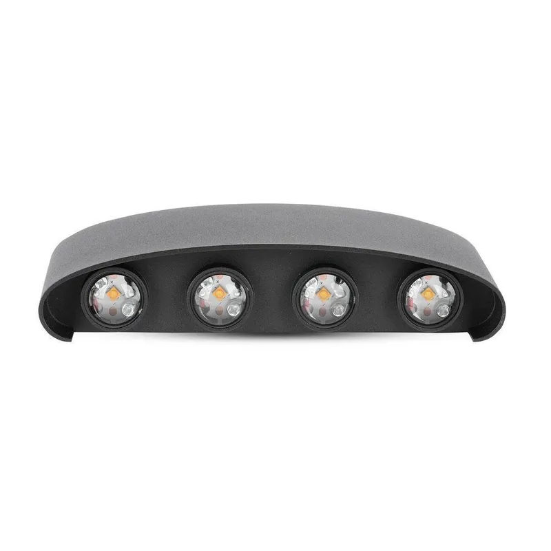 Oprawa Ścienna Góra Dół V-TAC 7W LED IP65 VT-848 4200K 940LM - Czarna