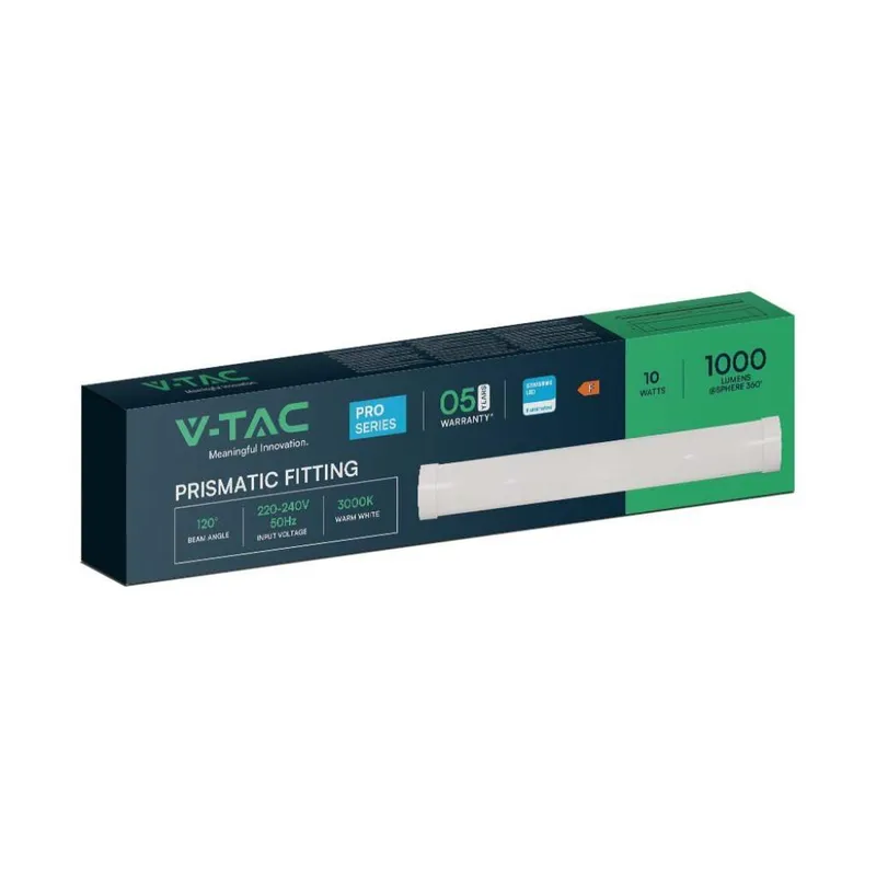 Oprawa V-TAC 10W LED Belka Liniowa Natynkowa SAMSUNG CHIP 30cm VT-8-10 3000K 1000LM 5 Lat Gwarancji