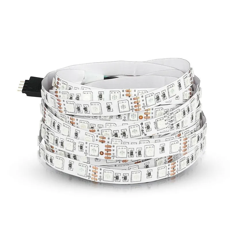 Taśma LED V-TAC 12V SMD5050 300LED IP20 7W/M VT-5050 IP20 RGB