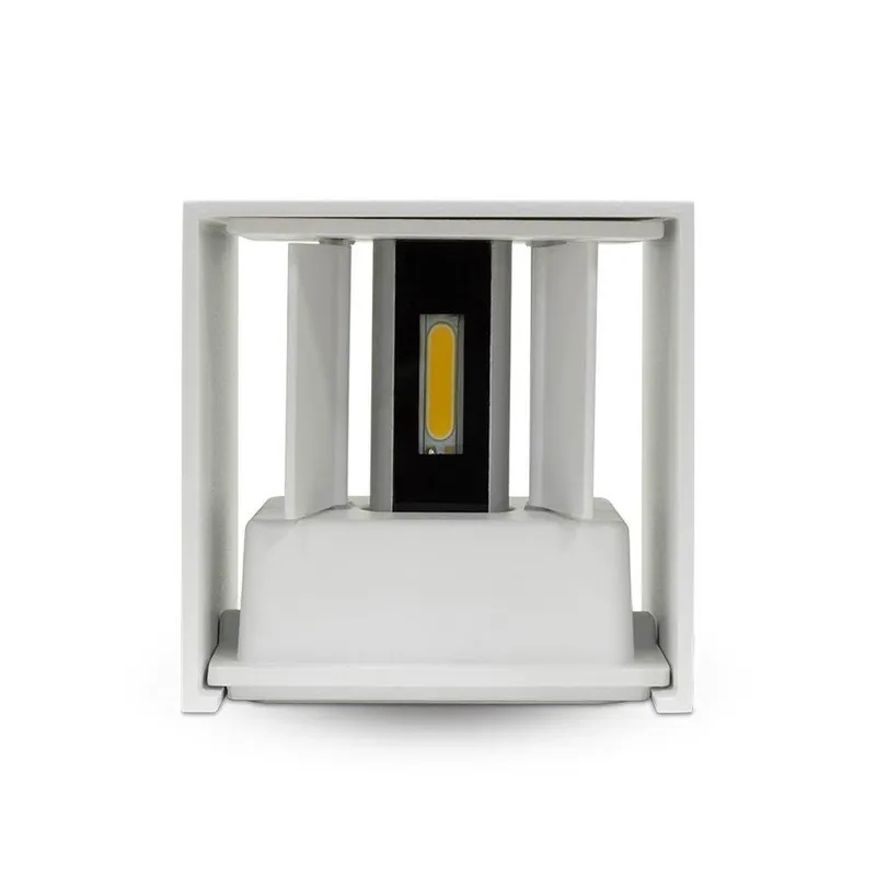 Oprawa Ścienna V-TAC 5W Kinkiet Góra Dół Regulowana Kwadrat IP65 BRIDGELUX VT-759-W 3000K 700LM - Biały