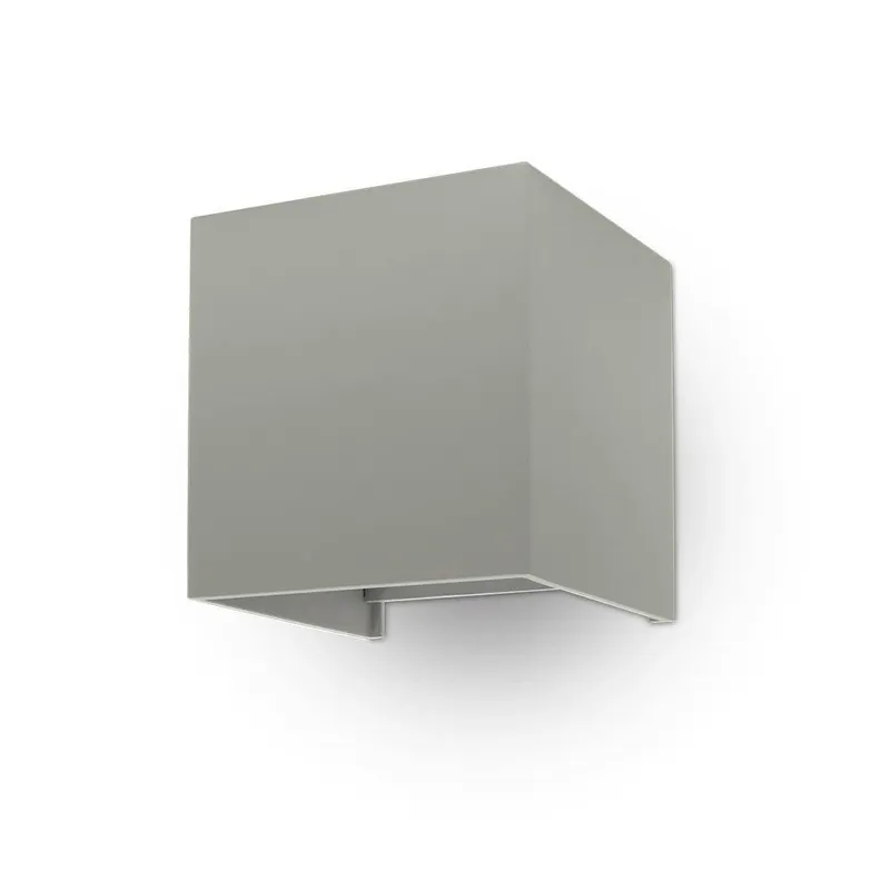 Oprawa Ścienna V-TAC 5W Kinkiet Góra Dół Regulowana Kwadrat IP65 BRIDGELUX VT-759-G 3000K 700LM - Szary