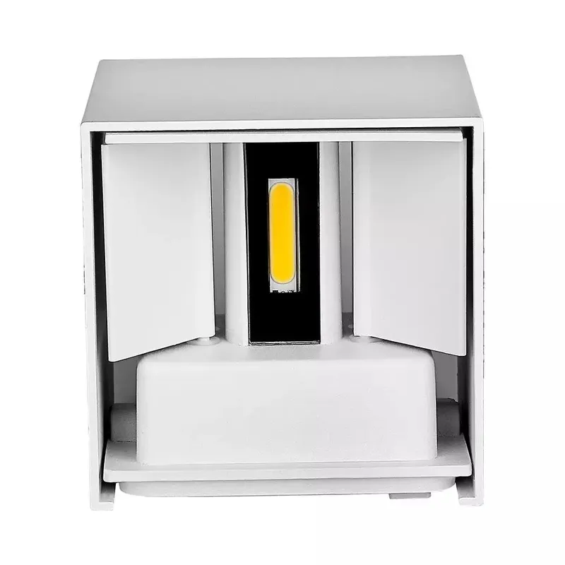 Oprawa Ścienna V-TAC 5W Kinkiet Góra Dół Regulowana Kwadrat IP65 BRIDGELUX VT-759-W 4000K 700LM - Biały