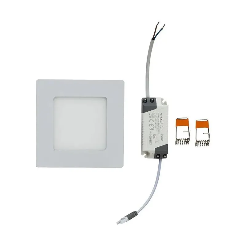 Panel LED V-TAC Premium Downlight 6W Kwadrat 120x120 VT-607 6400K 490LM