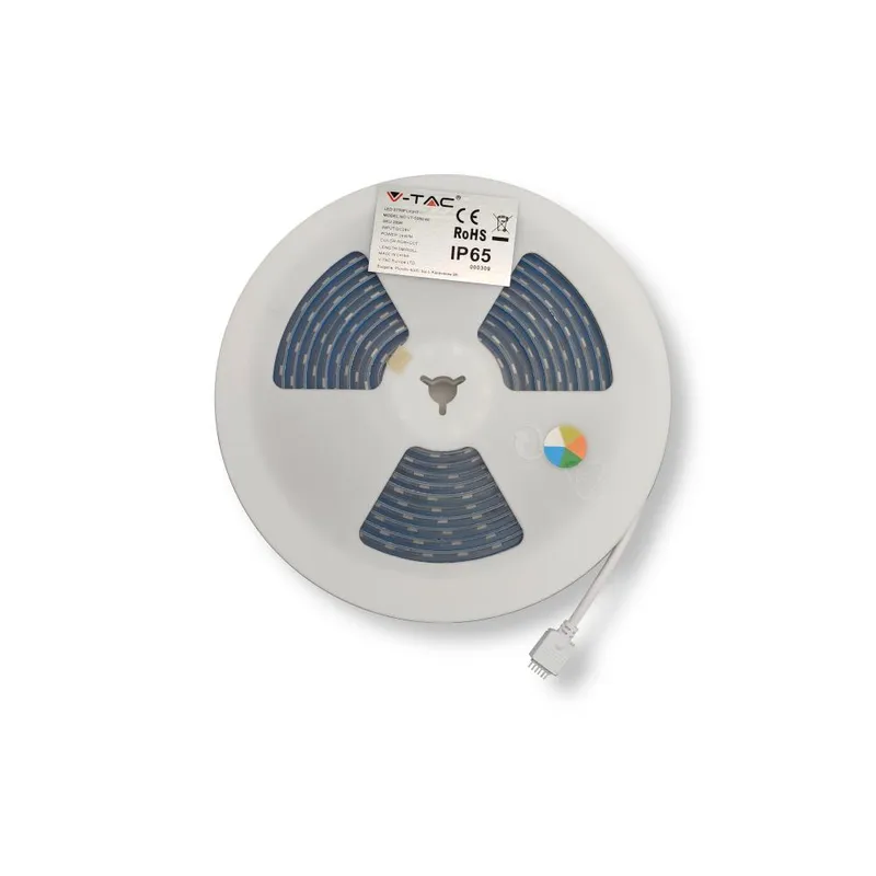 Taśma LED V-TAC SMD5050 24W/M 60LED 24V RGB+CCT 5w1 IP65 VT-5050 60 1630LM