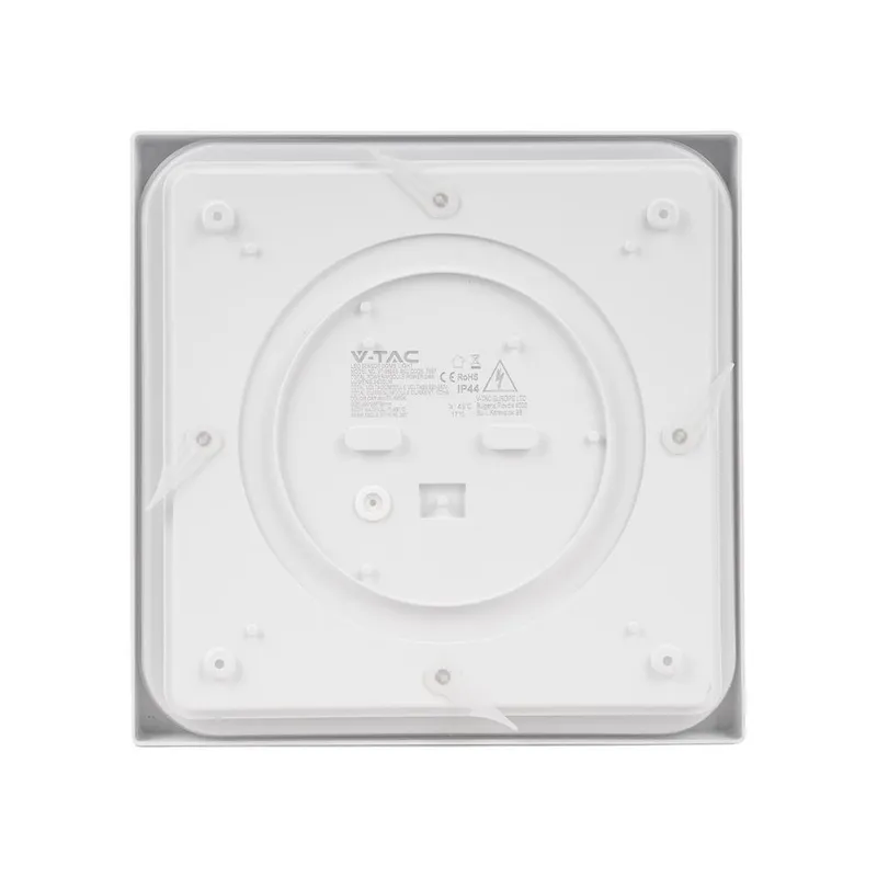 Oprawa Sufitowa Plafoniera V-TAC 18W LED Kwadrat IP44 23x23cm VT-8618W-SQ 6500K 1800LM - Biały