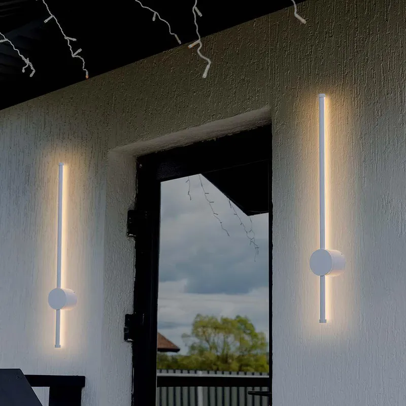 Oprawa Ścienna Elewacyjna LED V-TAC 12W IP65 63cm VT-11112-W 4000K 1590LM - Biała