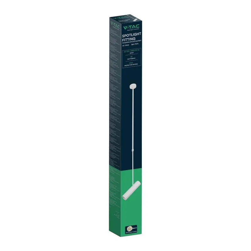 Oprawa Sufitowa V-TAC GU10 Regulowana 830-1170MM VT-7900 3 Lata Gwarancji - Biała