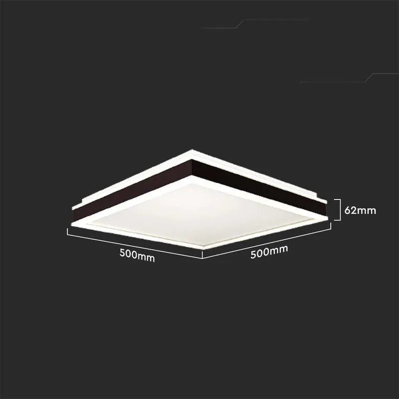 Oprawa Sufitowa Plafoniera V-TAC 48W LED Triac 3w1 Kwadrat 50x50cm VT-7758 4000K 4480LM - Czarny