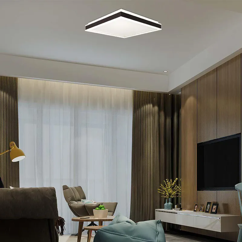 Oprawa Sufitowa Plafoniera V-TAC 48W LED Triac 3w1 Kwadrat 50x50cm VT-7758 4000K 4480LM - Czarny