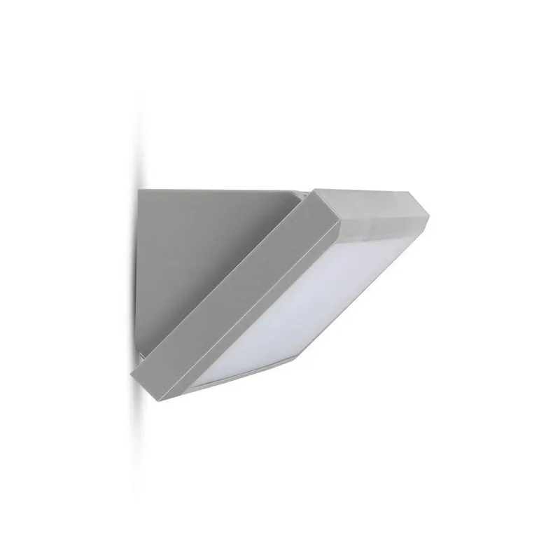 Oprawa Ścienna V-TAC 12W LED Ukośna IP65 VT-8054 6400K 1250LM - Szara