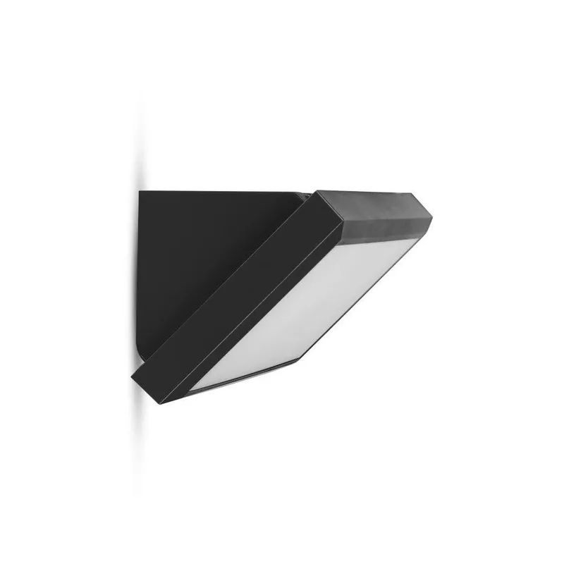 Oprawa Ścienna V-TAC 12W LED Ukośna IP65 VT-8054 3000K 1250LM - Czarna