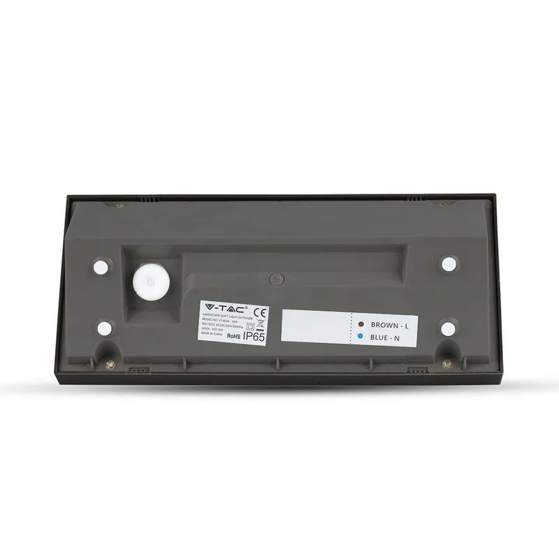 Oprawa Ścienna V-TAC 12W LED Ukośna IP65 VT-8054 4000K 1250LM - Czarna