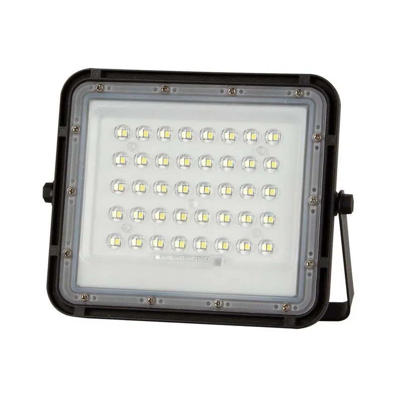 Naświetlacz LED Solarny V-TAC 6W Pilot Auto Timer IP65 VT-40W 4000K 400LM - Czarny