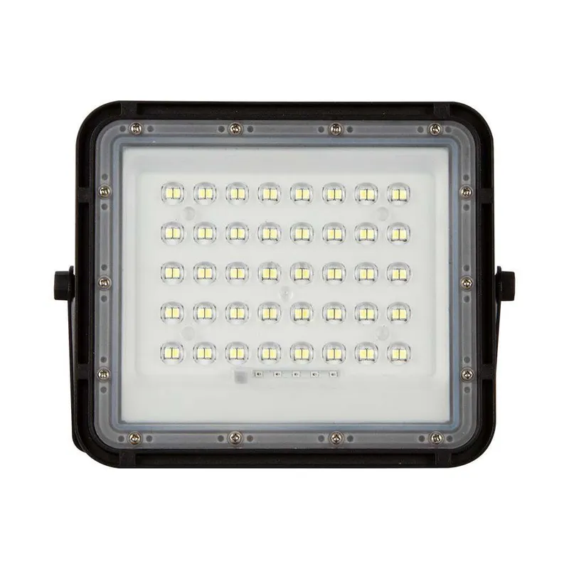 Naświetlacz LED Solarny V-TAC 10W Pilot Auto Timer IP65 VT-80W 4000K 800LM - Czarny