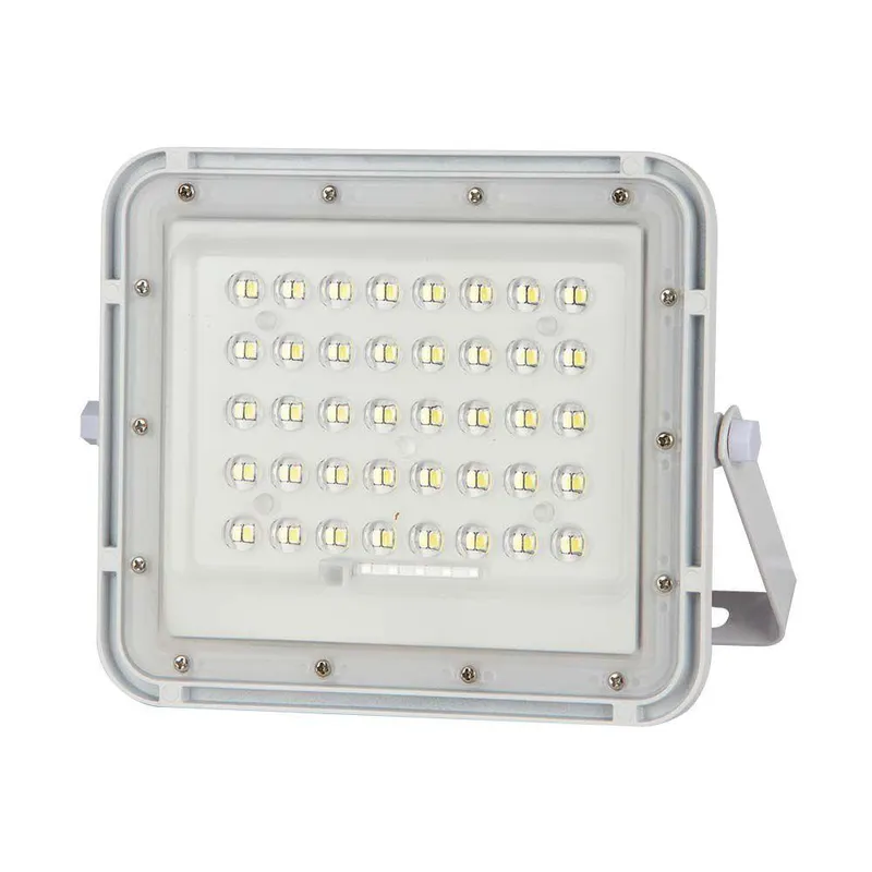 Naświetlacz LED Solarny V-TAC 10W Pilot Auto Timer IP65 VT-80W-W 4000K 800LM - Biały