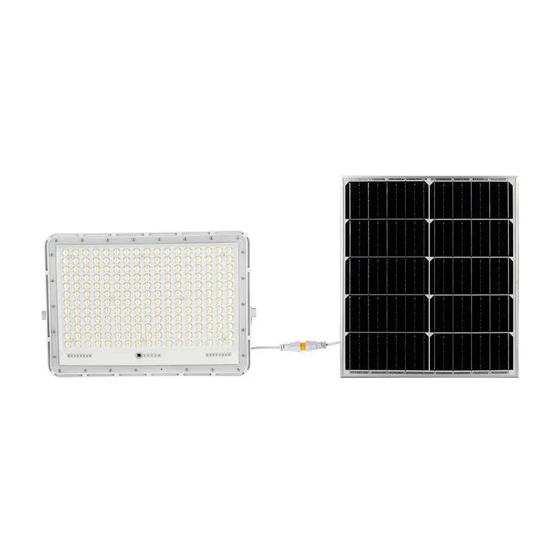 Naświetlacz LED Solarny V-TAC 30W Pilot Auto Timer IP65 VT-240W-W 6400K 2600LM - Biały