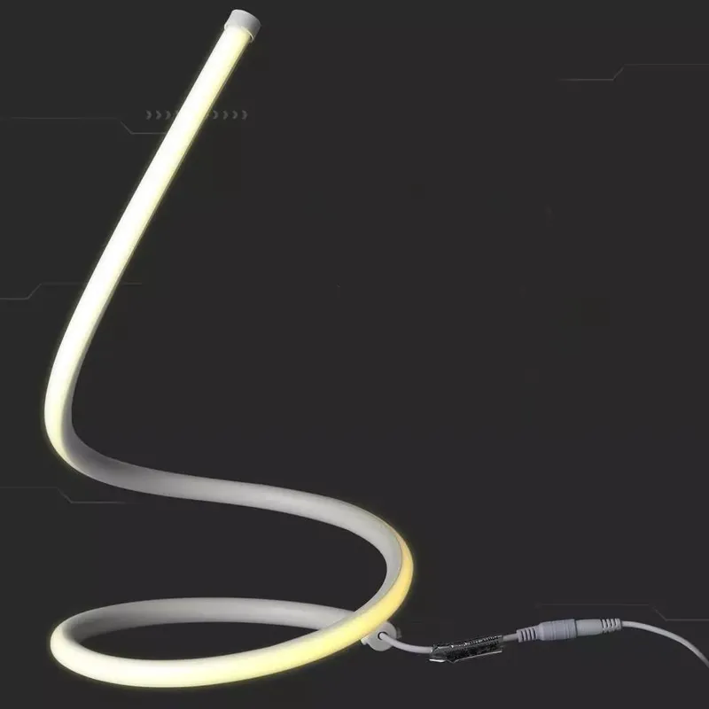 Lampka Stołowa Nocna LED V-TAC Gięty Profil 20W 35cm VT-7312-W-N 3000K 1840LM 3 Lata Gwarancji - Biały