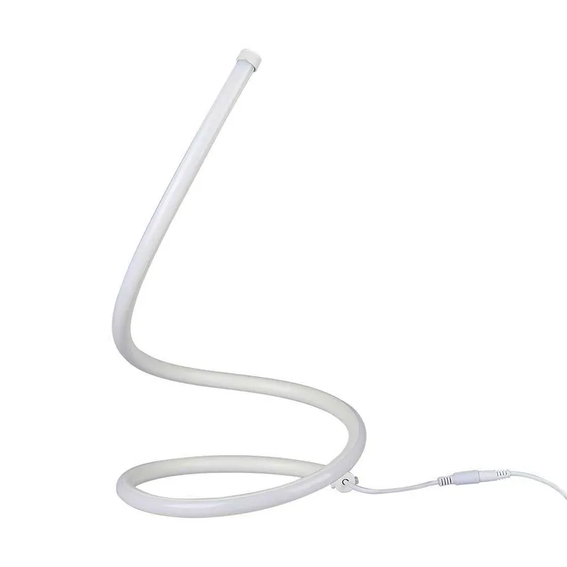 Lampka Stołowa Nocna LED V-TAC Gięty Profil 20W 35cm VT-7312-W-N 3000K 1840LM 3 Lata Gwarancji - Biały
