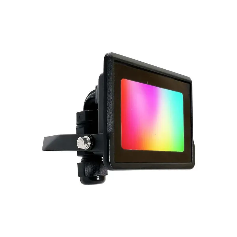 Naświetlacz LED WI-FI V-TAC 10W Z Mufą Smart Amazon Alexa Google Home VT-5181 RGB+3000K-6500K 725LM - Czarny