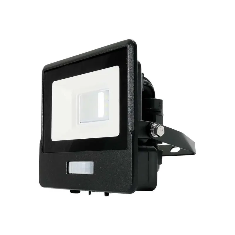 Naświetlacz LED WI-FI V-TAC 10W Czujnik Ruchu Z Mufą Smart Amazon Alexa Google Home VT-5191S RGB+3000K-6500K 725LM - Czarny