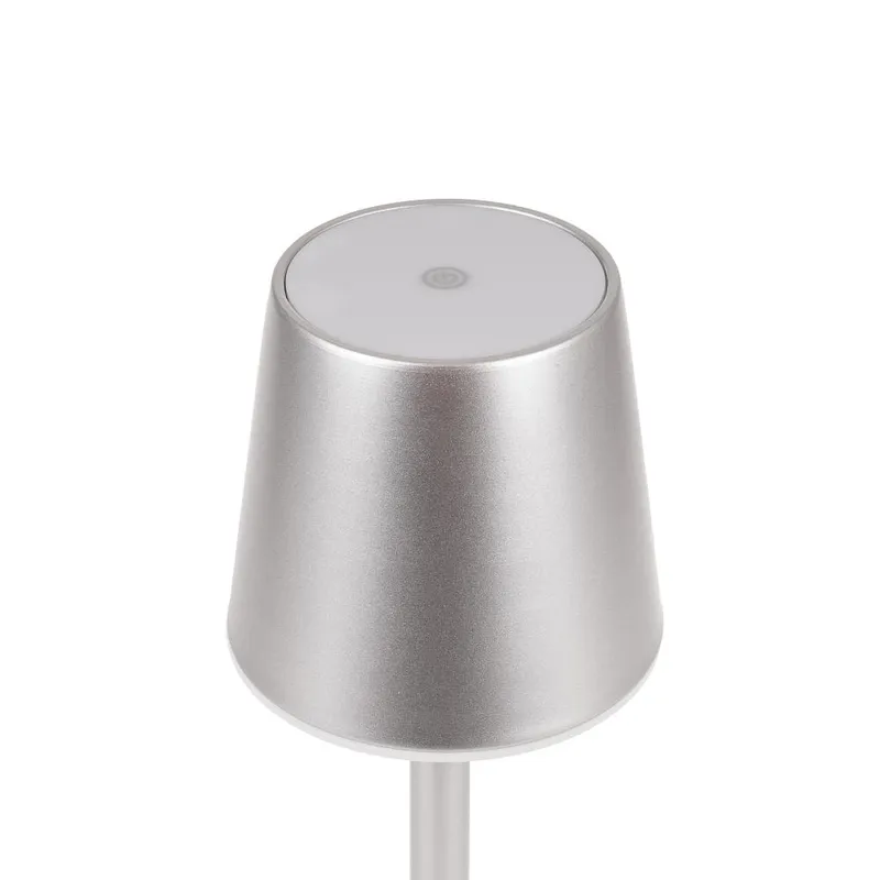 Lampka Stołowa Nocna V-TAC 3W LED 39cm Ładowanie Ściemnianie VT-7703 3000K 70LM - Szara
