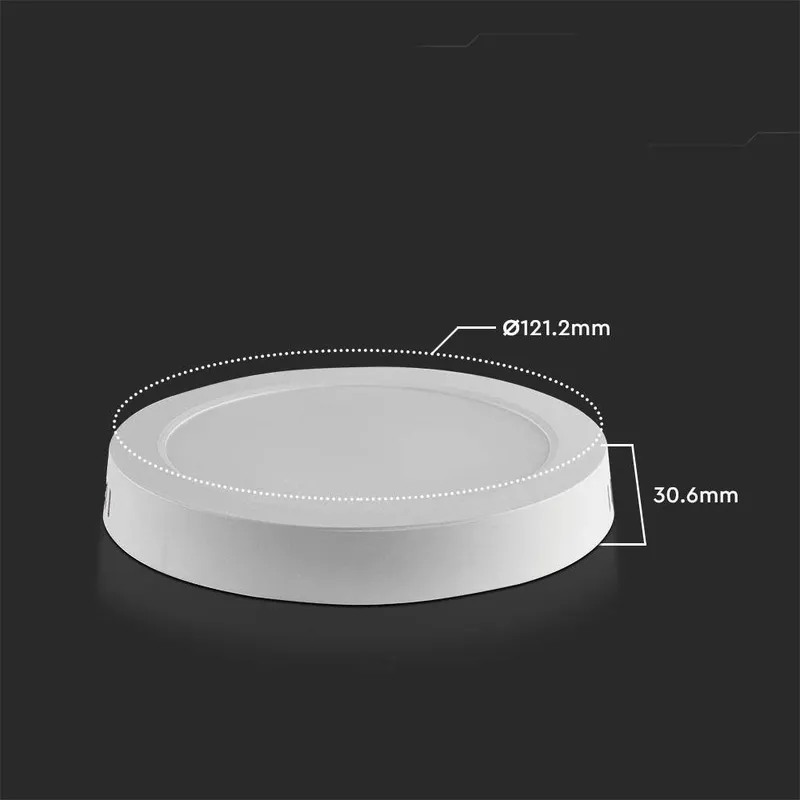 Panel LED V-TAC Natynkowy Premium Downlight 6W Okrągły FI120 VT-60006 3000K 660LM
