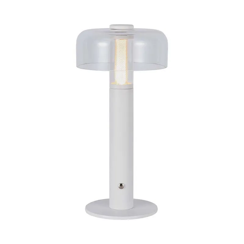 Lampka Stołowa Nocna V-TAC 1W LED 30cm Ładowanie USB Ściemnianie VT-1049 3000K 100LM - Biała