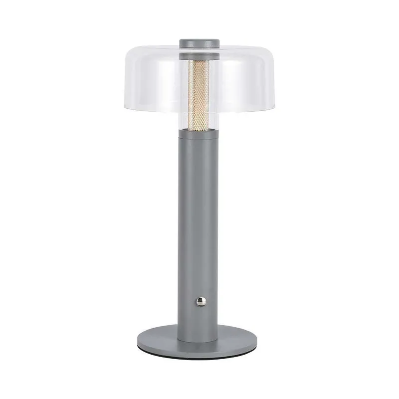 Lampka Stołowa Nocna V-TAC 1W LED 30cm Ładowanie USB Ściemnianie VT-1049 3000K 100LM - Szara