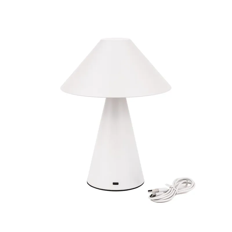 Lampka Stołowa Nocna V-TAC 3W LED 24cm Ładowanie USB Ściemnianie VT-1051 3000K-6000K 200LM - Biała