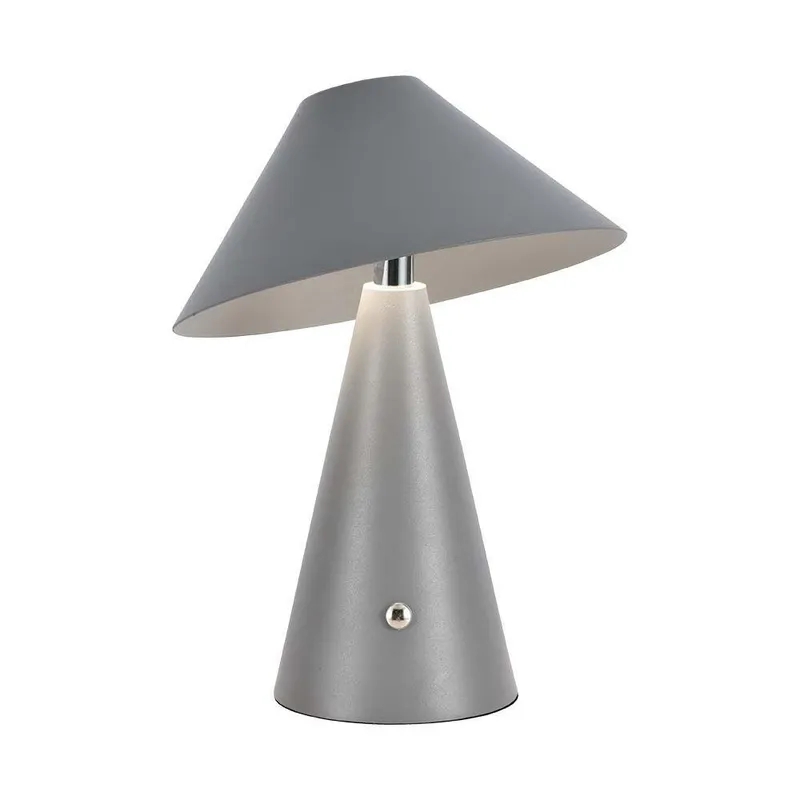 Lampka Stołowa Nocna V-TAC 3W LED 24cm Ładowanie USB Ściemnianie VT-1051 3000K-6000K 200LM - Szara