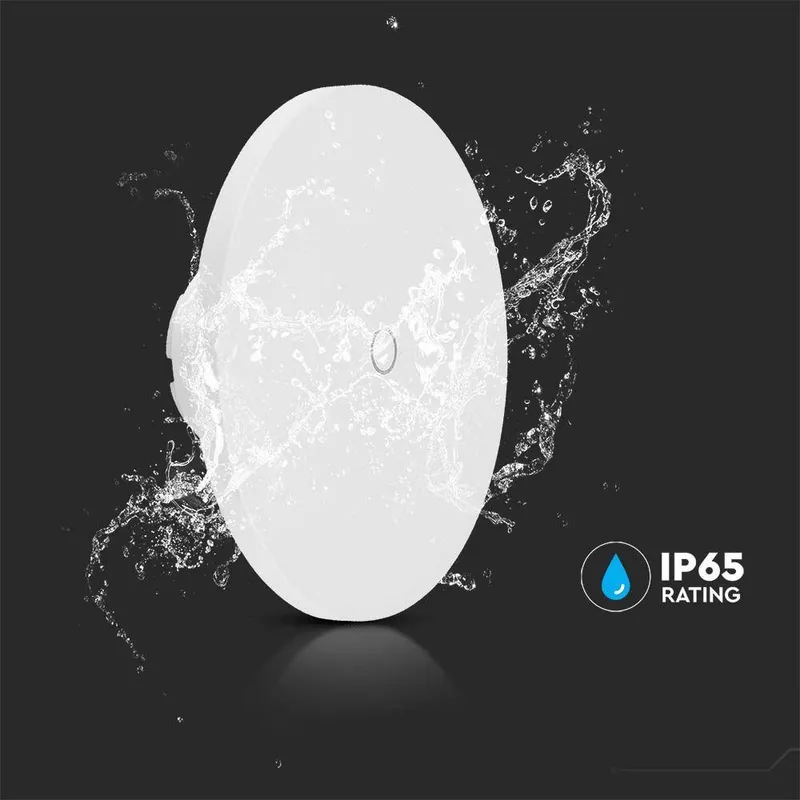 Oprawa Ścienna Kinkiet 12W V-TAC Okrągły CCT Ściemnialny VT-83012 3000K-6400K 1200LM - Biały