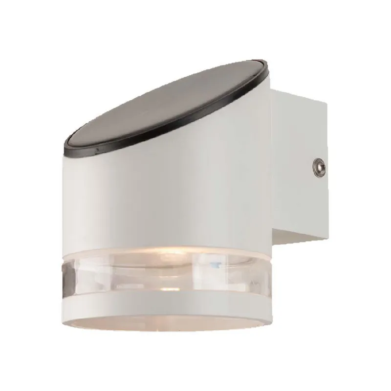 Kinkiet Ogrodowy Ścienny Solarny V-TAC 1W LED IP54 Czujnik Ruchu VT-1140 3000K 70LM 3 Lata Gwarancji - Biały