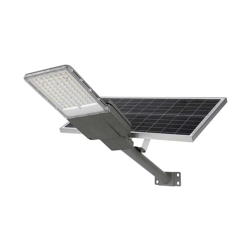 Naświetlacz Oprawa Uliczna LED Solarna V-TAC BRIDGELUX CHIP IP65 Pilot LIFEPO4 Panel 60W VT-15200ST 6500K 3000LM
