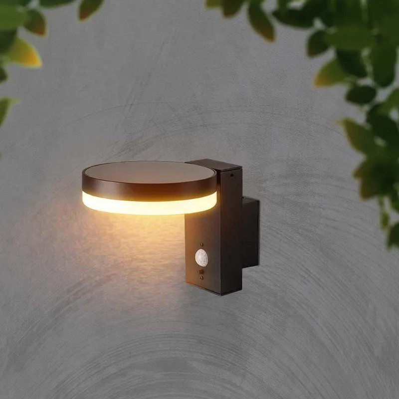 Kinkiet Ogrodowy Ścienny Solarny V-TAC 5.5W LED Czujnik Ruchu Okrągły IP54 VT-1147 3000K 220LM 3 Lata Gwarancji