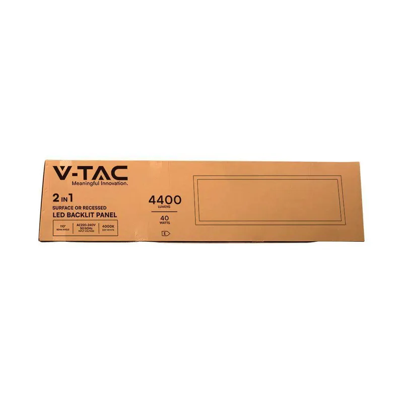 Panel LED V-TAC 40W 120x30 3w1 Natynkowy/Podtynkowy VT-6147 6500K 4400LM