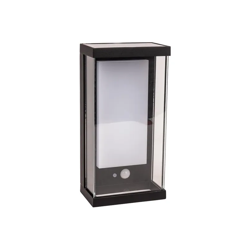 Kinkiet Ogrodowy Ścienny Solarny V-TAC 1W LED Czujnik Ruchu IP54 VT-1193 3000K 95LM - Czarny