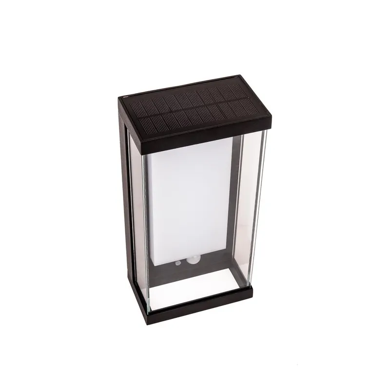 Kinkiet Ogrodowy Ścienny Solarny V-TAC 1W LED Czujnik Ruchu IP54 VT-1193 3000K 95LM - Czarny