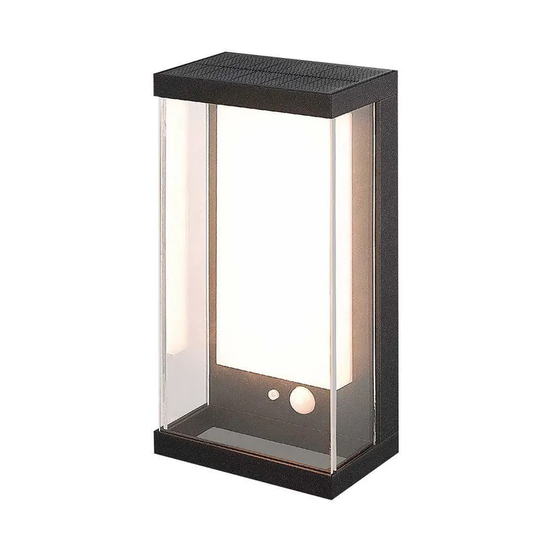 Kinkiet Ogrodowy Ścienny Solarny V-TAC 1W LED Czujnik Ruchu IP54 VT-1193 3000K 95LM - Czarny