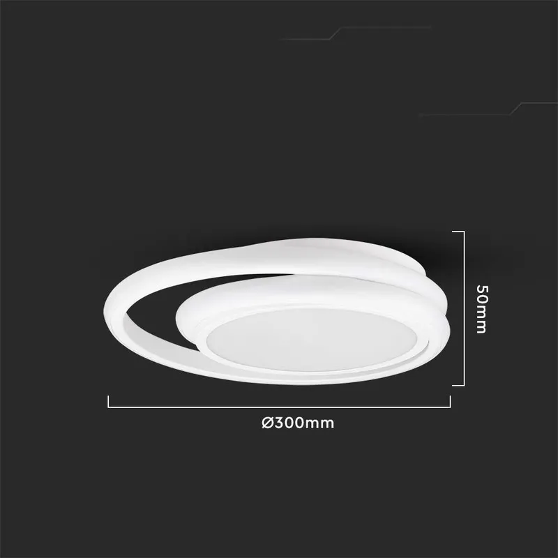 Oprawa Sufitowa Plafoniera V-TAC 24W LED 3w1 Okrągły FI.31CM VT-7783 4000K 2560LM - Biały