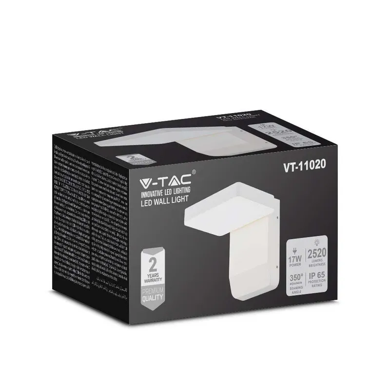 Naświetlacz Elewacyjny V-TAC 17W LED IP65 VT-11020 3000K 2580LM - Biała