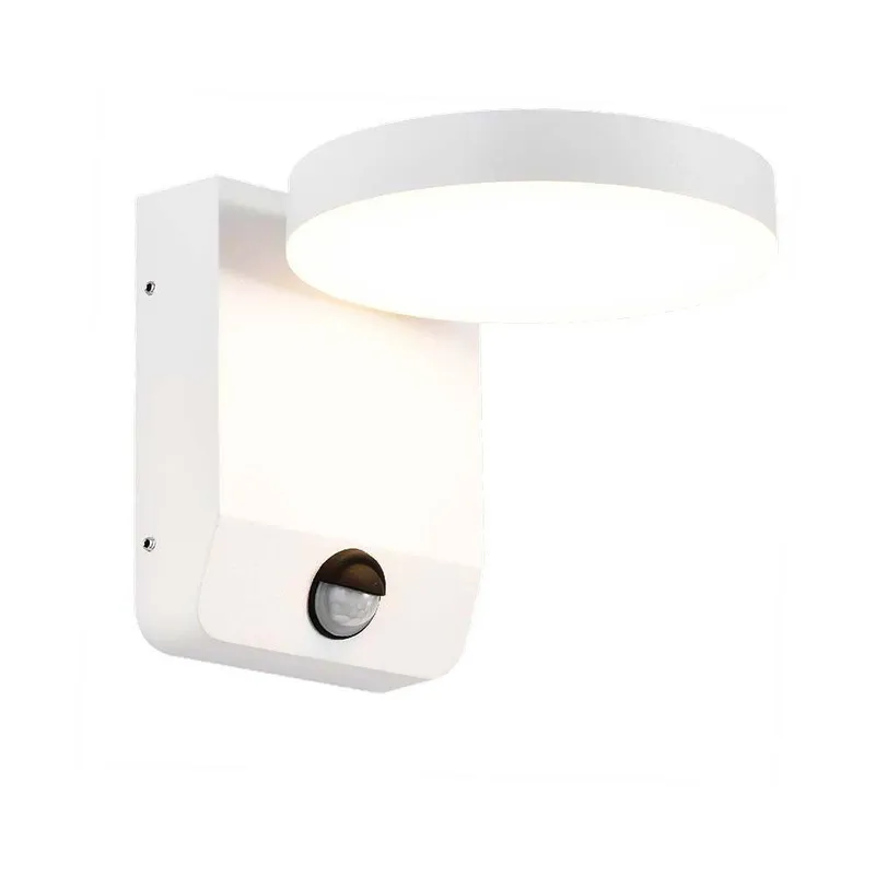Naświetlacz Elewacyjny V-TAC 17W LED Czujnik Ruchu Okrągła IP65 VT-11020S 3000K 2520LM - Biała
