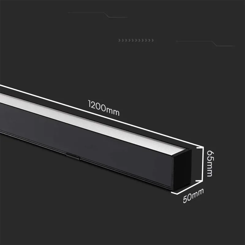 Oprawa V-TAC LED Linear SAMSUNG CHIP 40W CCT Zwieszana 120cm VT-7-44 3000K+4000K+6400K 3400LM 5 Lat Gwarancji - Czarna